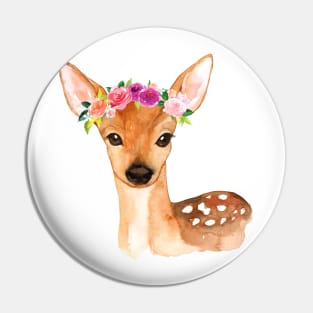 Cute Floral Gazelle gift for Gazelle & Deer lover Pin