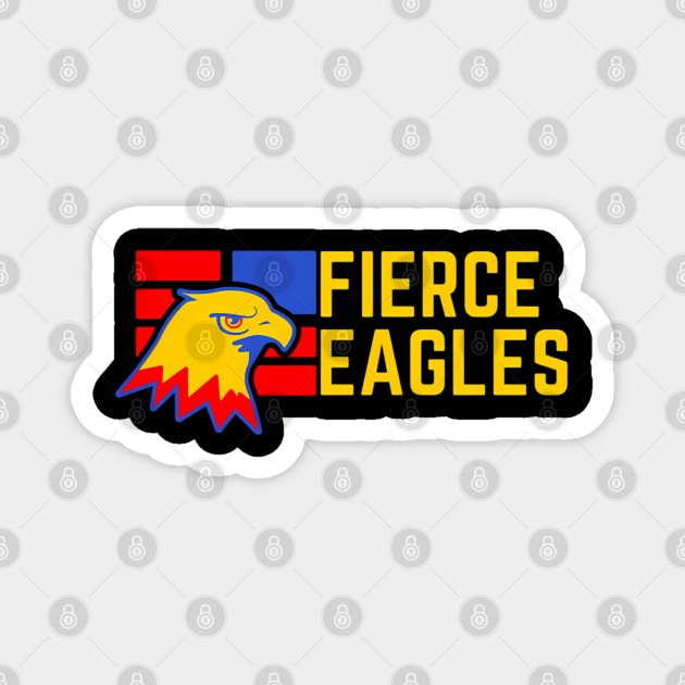 Fierce Eagles Magnet by Ink Lines