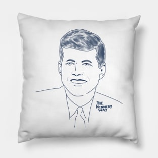 JFK monochrome ‘comic’ style Pillow