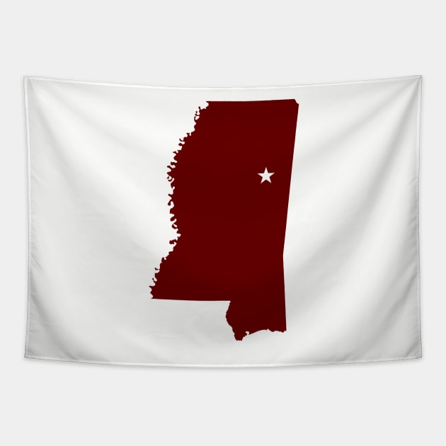 Starkville Mississippi Tapestry by AdventureFinder