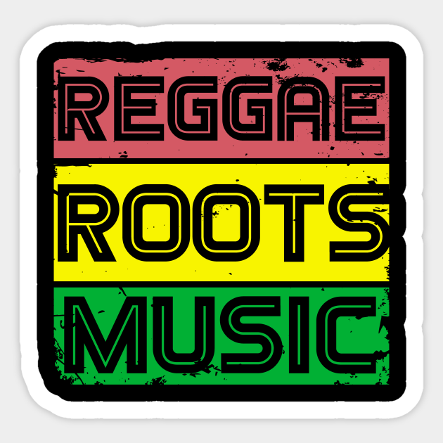 Reggae Roots Music Rasta Flag - Reggae - Autocollant | TeePublic FR