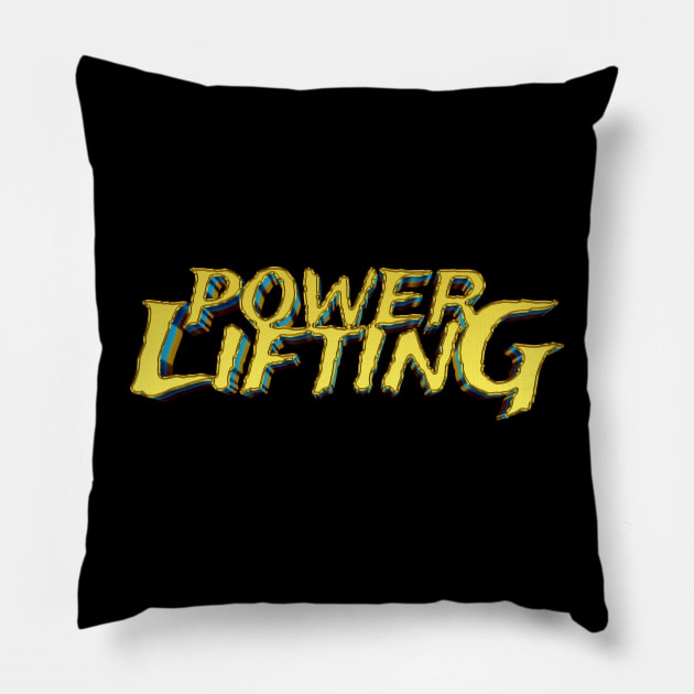 Powerlifting - power type Pillow by SUMAMARU