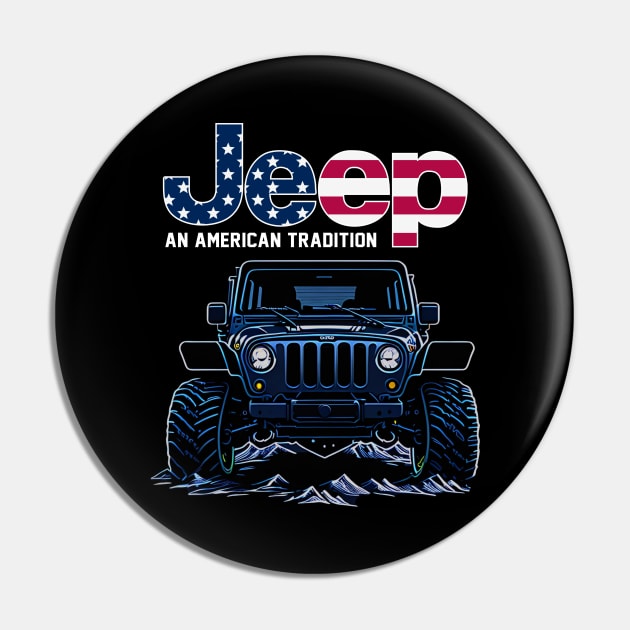 Jeep Adventure Pin by Gvsarts