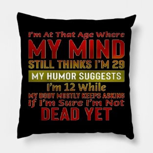 My Mind  Funny  Age Pillow