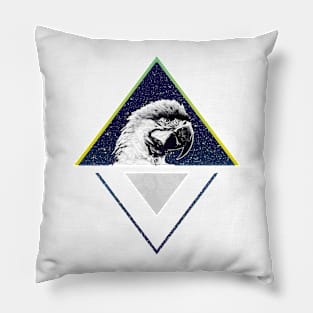 Modern Design Space Macaw Parrot Pillow