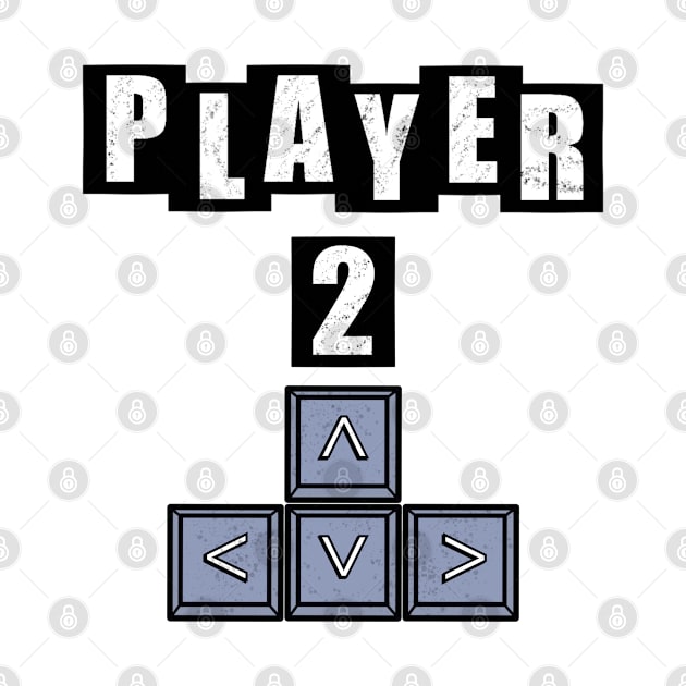 Player Two on Keyboard - White by BusyMonkeys