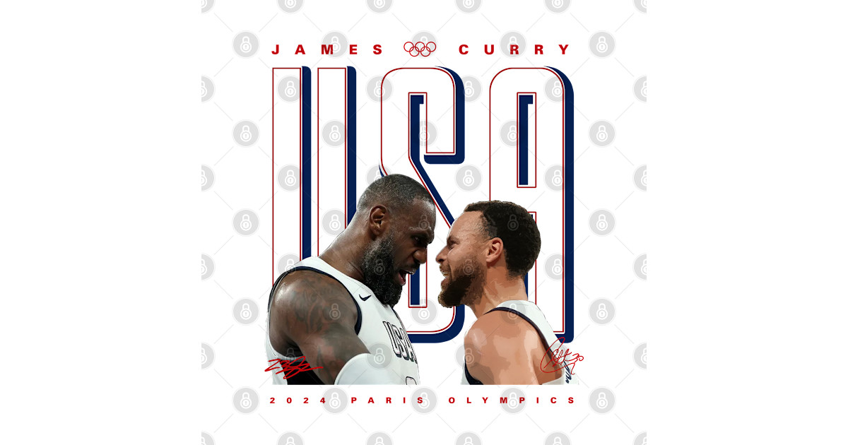 Lebron James x Steph Curry USA - Lebron James Steph Curry Usa ...