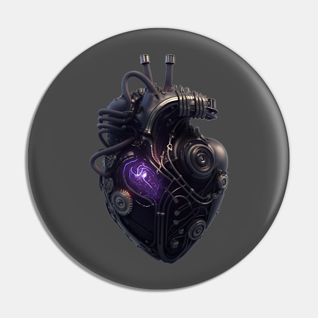 Cyborg Heart 4 Pin by apsi