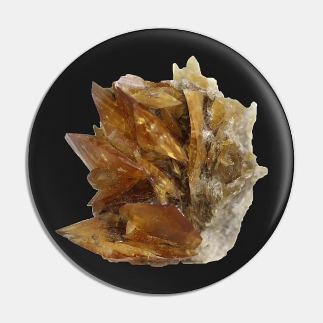 Selenite Mineral Sample Pin by seekingcerulean