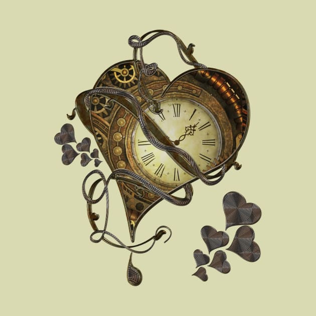 Wonderful elegant steampunk heart, beautiful clockwork by Nicky2342