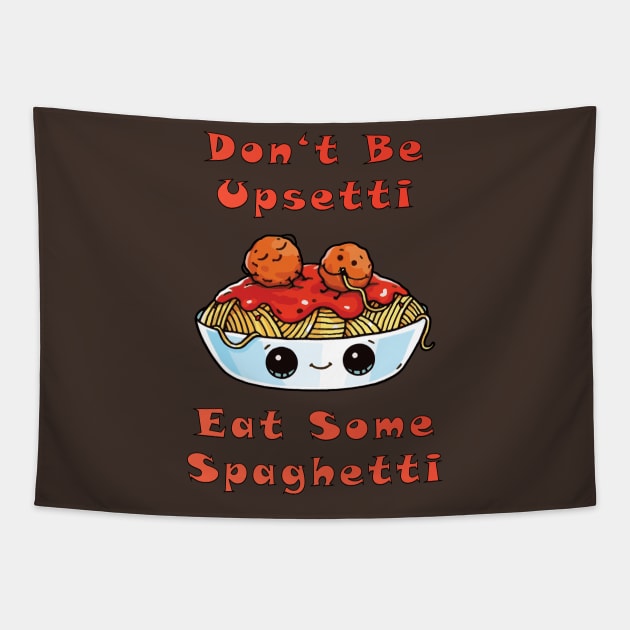 Upsetti Spaghetti Tapestry by lilmousepunk