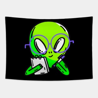 Confident Alien Space Alien Funny Alien Space Men Tapestry