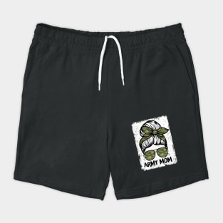 Army Mom Messy Bun Shorts