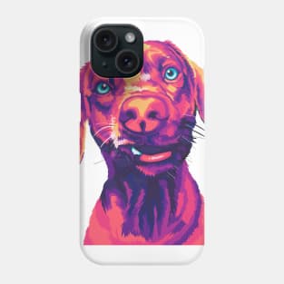 Unique Expression Dog on Pop Art Illustration Phone Case