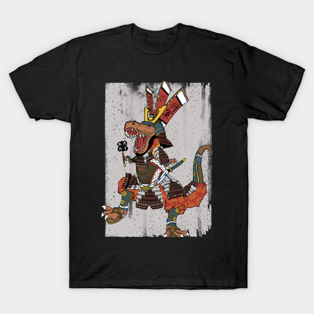 Discover T-Rex Shogun with Background - Jurassic World - T-Shirt