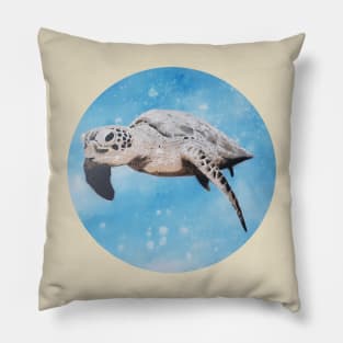 Sea Turtle by Calm1 Pillow