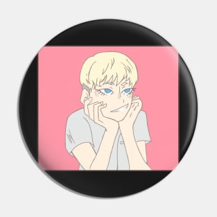 Ryo Asuka smiling Pin