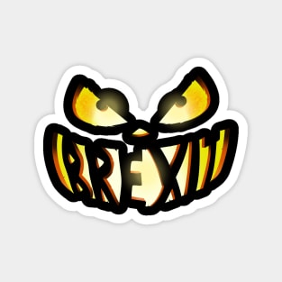 Scary Brexit Halloween Pumpkin T-Shirt Magnet