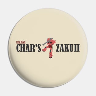 Char's Zaku II Typo Pin