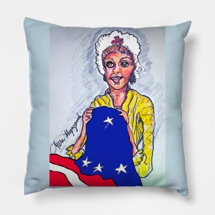 Betsy Ross the first U.S. flag 1776 Pillow