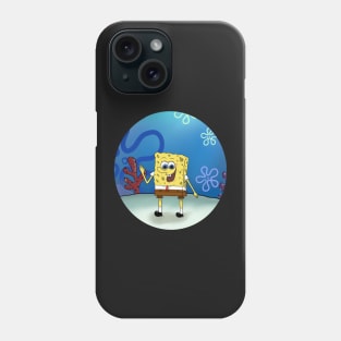 My yellow square friend round design Phone Case