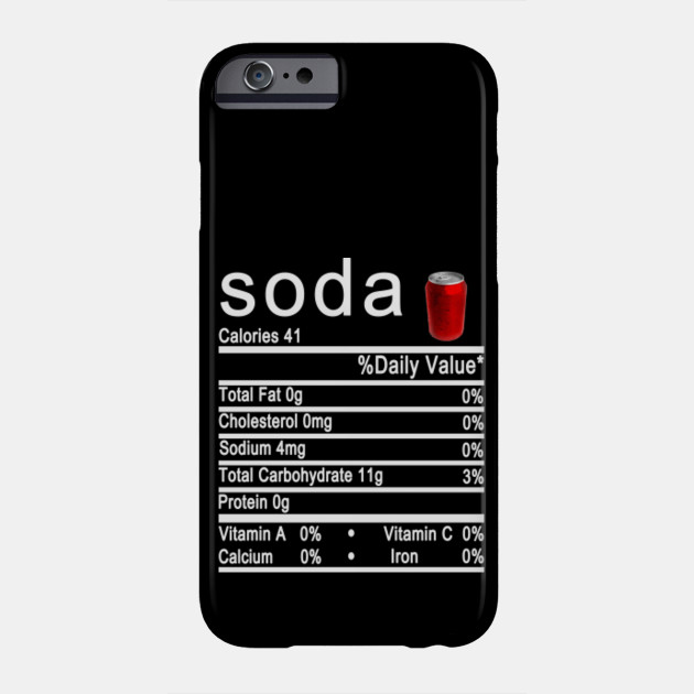 Soda Nutrition Chart