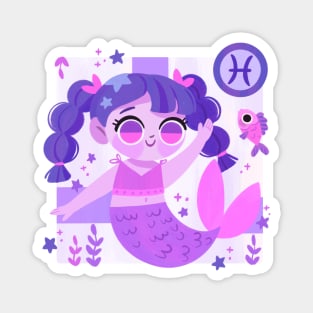 Pisces Mermaid Magnet