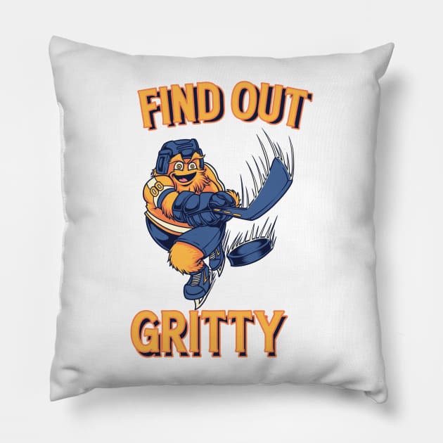 Find Out - Gritty Pillow by theyoiy