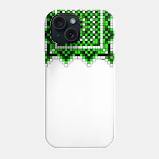 small green pocket size pixelated mandala Phone Case