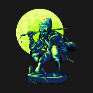 Alien ninja streetwear T-Shirt
