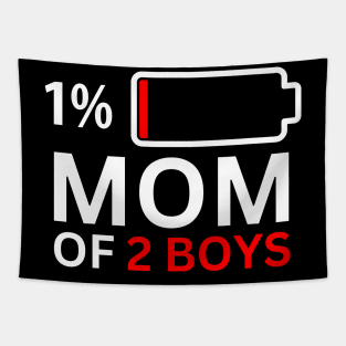 Mom of 2 Boys Tapestry