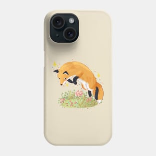 Cute fox jumping Phone Case