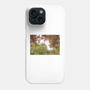 Buttes Chaumont Cherry Blossom Frame Phone Case