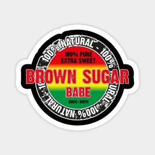 Brown Sugar Babe Beautiful Black Woman Magnet