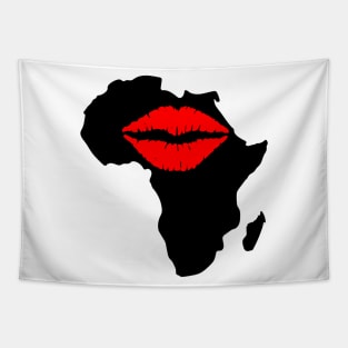 Kiss for Africa Motherland Black Heritage Pride Gift Tapestry