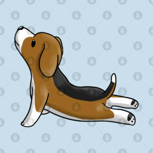 Disover Beagle Yoga Pose - Beagle - T-Shirt