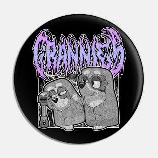 Grannies death metal funny Pin