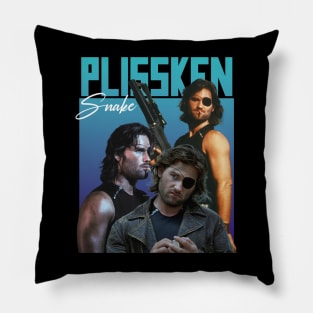 Snake Plissken Vintage 90s Design Pillow