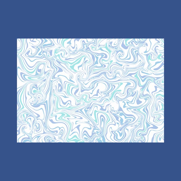 Abstract Liquid -Blue by HartDesain