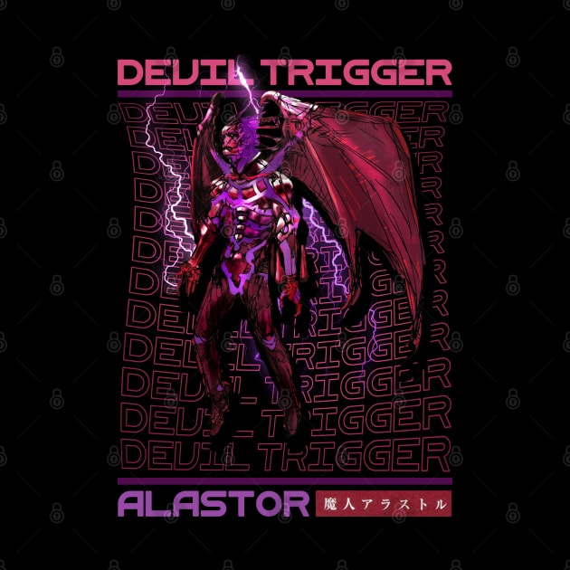 Alastor Devil trigger brutalism by syanart