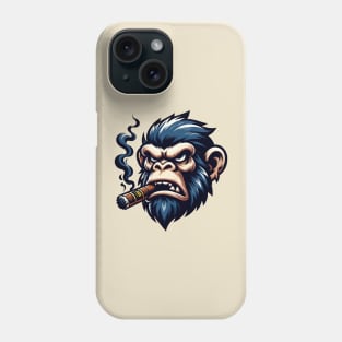 Ape smoking cigar Phone Case