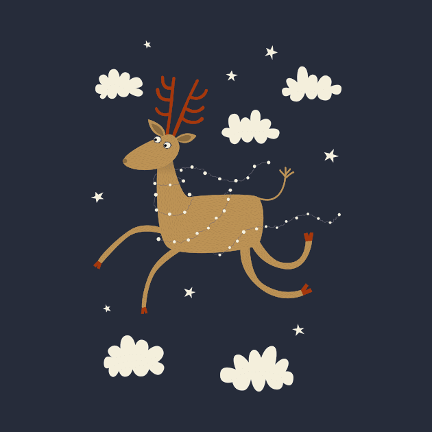 Flying Reindeer by NicSquirrell