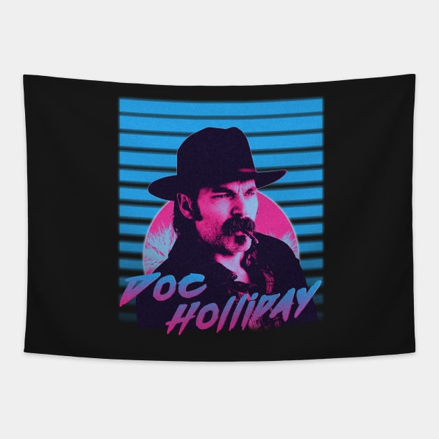 Doc Holliday - 1980 Retro - Wynonna Earp Tapestry by VikingElf