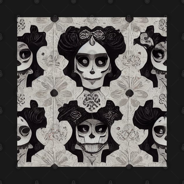 Variation of Catrina La Calavera Pattern by baseCompass