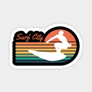 Surf City Surfing Vibes Tee! Magnet