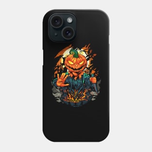 Halloween Pumpkin Monster Horror Creepy Art Phone Case