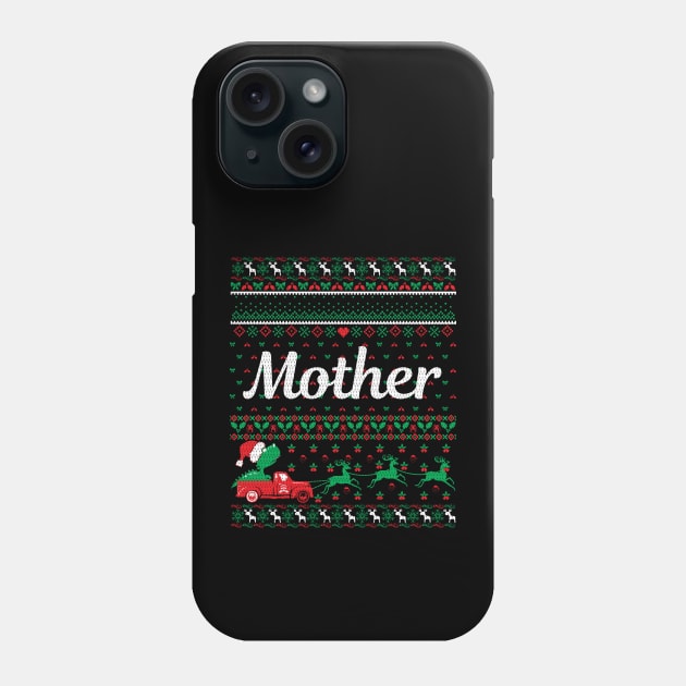 Ugly Christmas Gifts For Mother That Love Dinosaur Phone Case by Veronica Blend