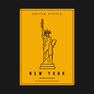 New York  Cityscape Minimalist Poster T-Shirt