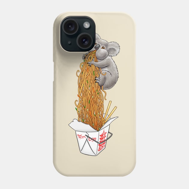 Chow Mein Koala Phone Case by CritterArt