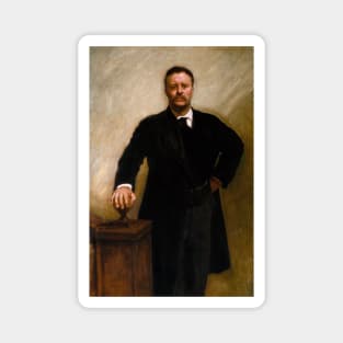 Portrait of Theodore Roosevelt by John Singer Sargent Magnet